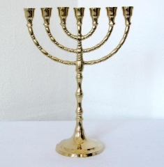 Menora Kerzenleuchter Kerzenständer Davidleuchter Messing Menorah Antik Barock